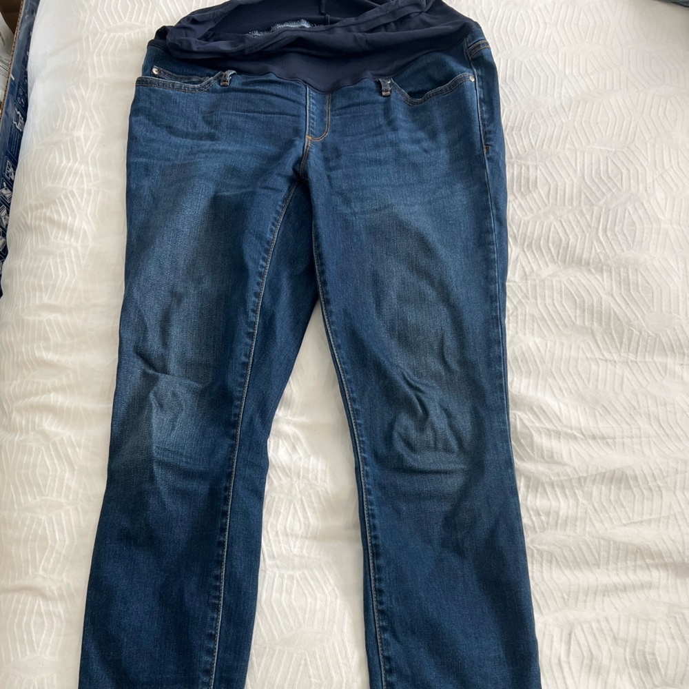 Gap Maternity Skinny jeans 30L Tall over the belly